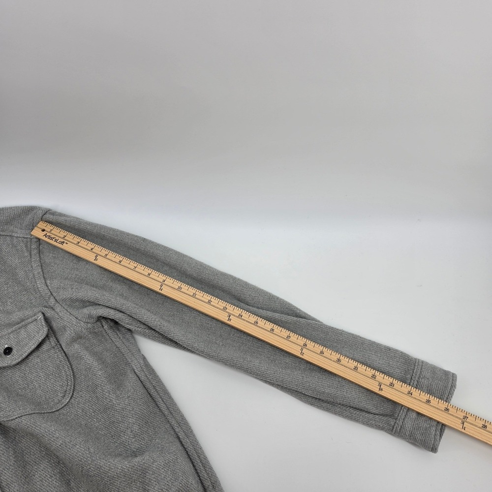 Outerknown Blanket Shirt Mens XL Gray Organic Cotton Heavy Twill Button Down - Picture 8 of 11